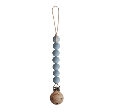 Mushie clip for Blue pacifier