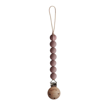 קליפס Mushie למוצץ Cloudy mauve