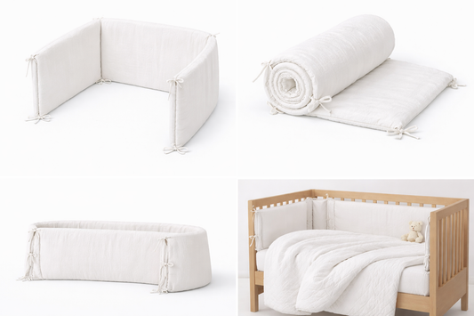 מגן ראש למיטת תינוק מבד טטרה 100% כותנה