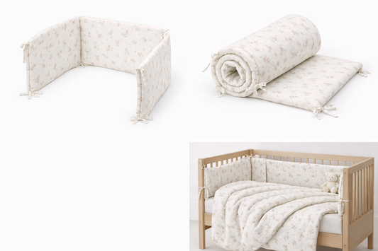 מגן ראש למיטת תינוק מבד טטרה 100% כותנה