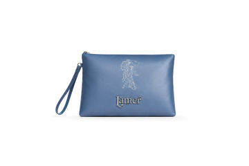 Branded clutch bag