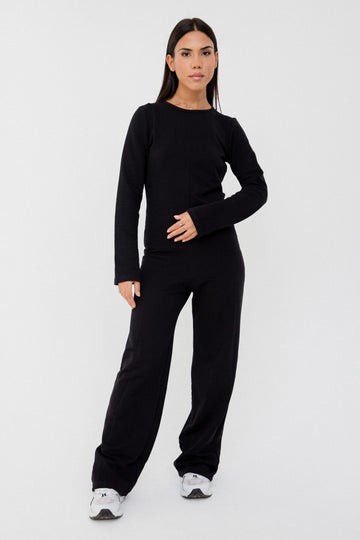 Black overall OPEN BACK